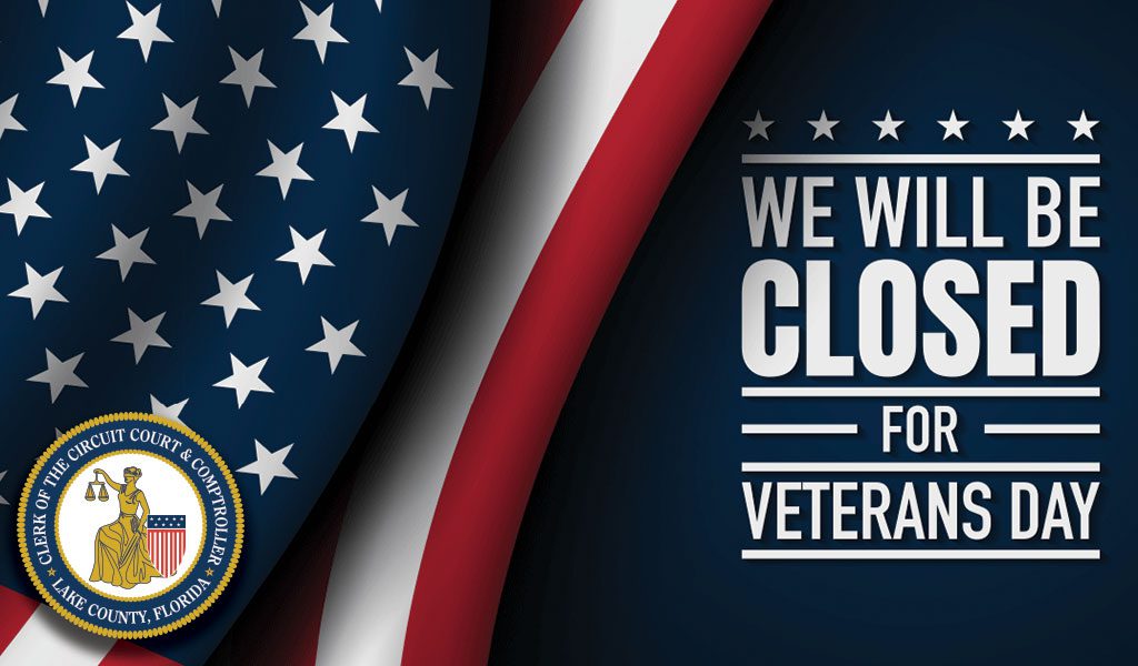 Lake County Clerk’s Office to close for Veterans Day
