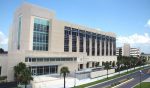 An exterior of the Lake County Courthouse building.