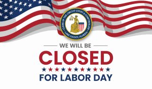 We will be closed for Labor Day